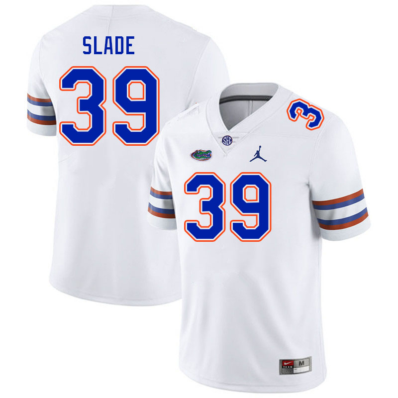 Men #39 Brayden Slade Florida Gators College Football Jerseys Stitched Sale-White